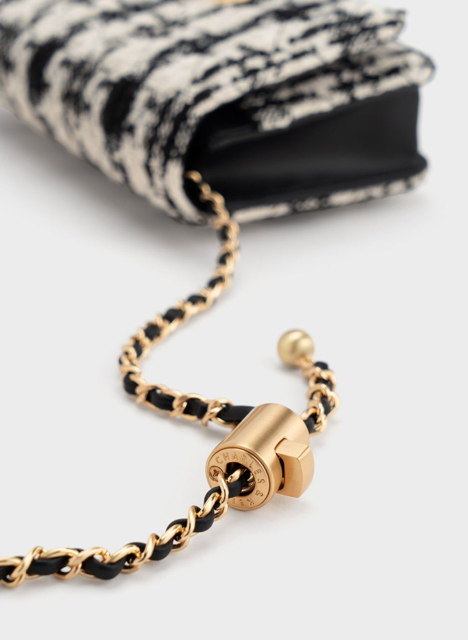Cressida Tweed Push-Lock Clutch - Multi - 图片 3