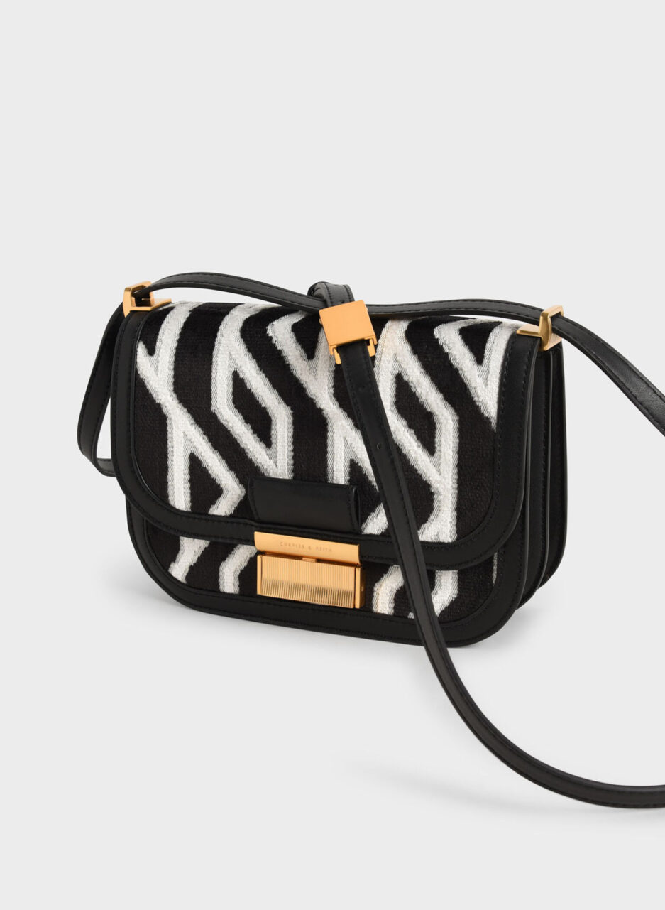 Charlot Jacquard Printed Bag - Black - 图片 3
