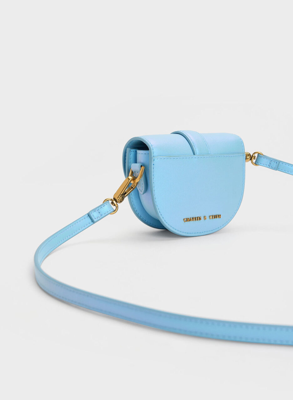 Micro Gabine Saddle Bag - Light Blue - 图片 3