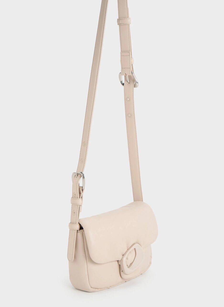 Moore Padded Shoulder Bag - Ivory - 图片 3