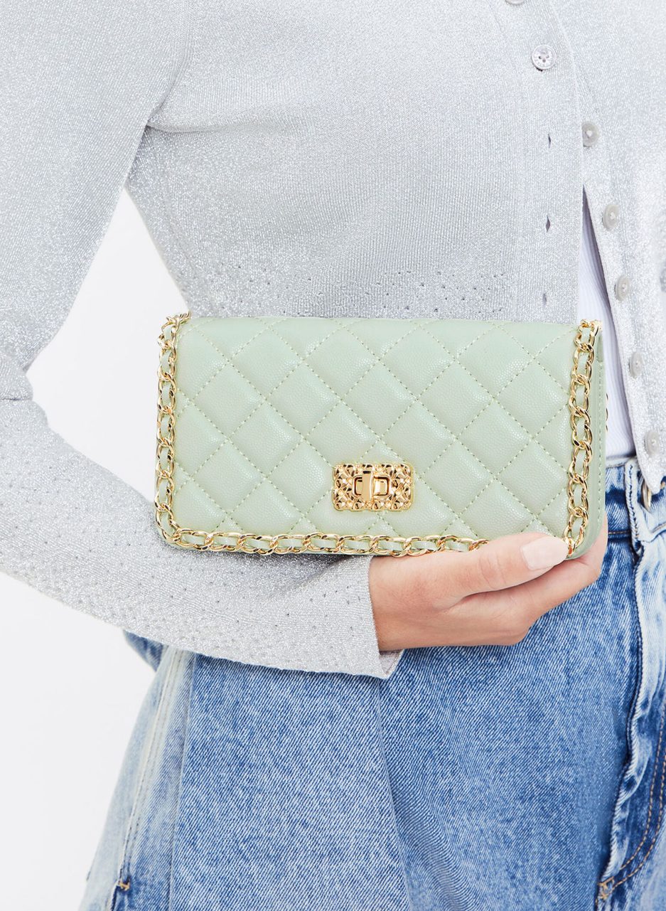 Micaela Quilted Long Wallet - Green - 图片 3