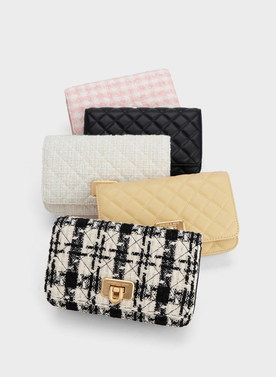 Cressida Tweed Push-Lock Clutch - Multi - 图片 4