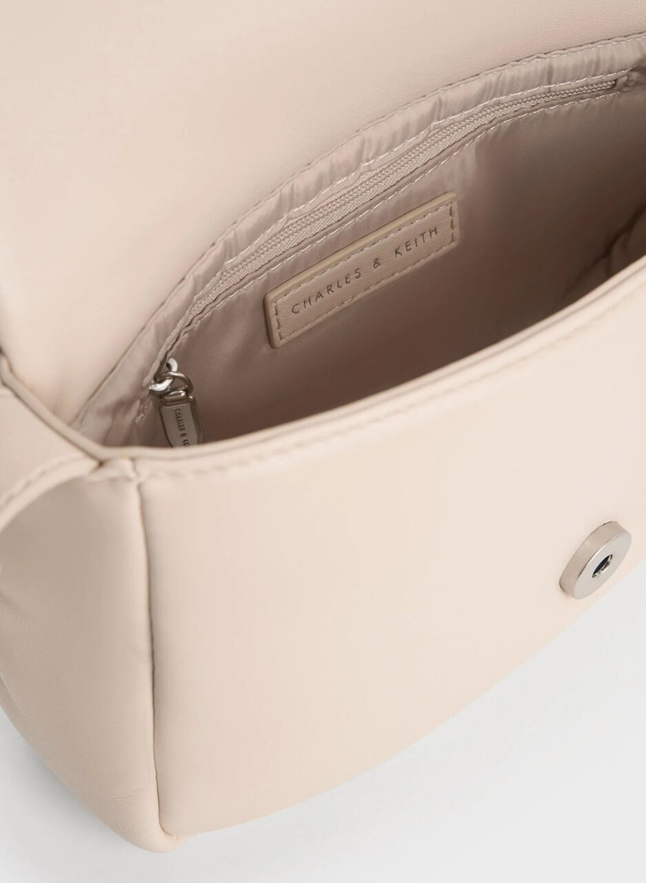 Moore Padded Shoulder Bag - Ivory - 图片 4