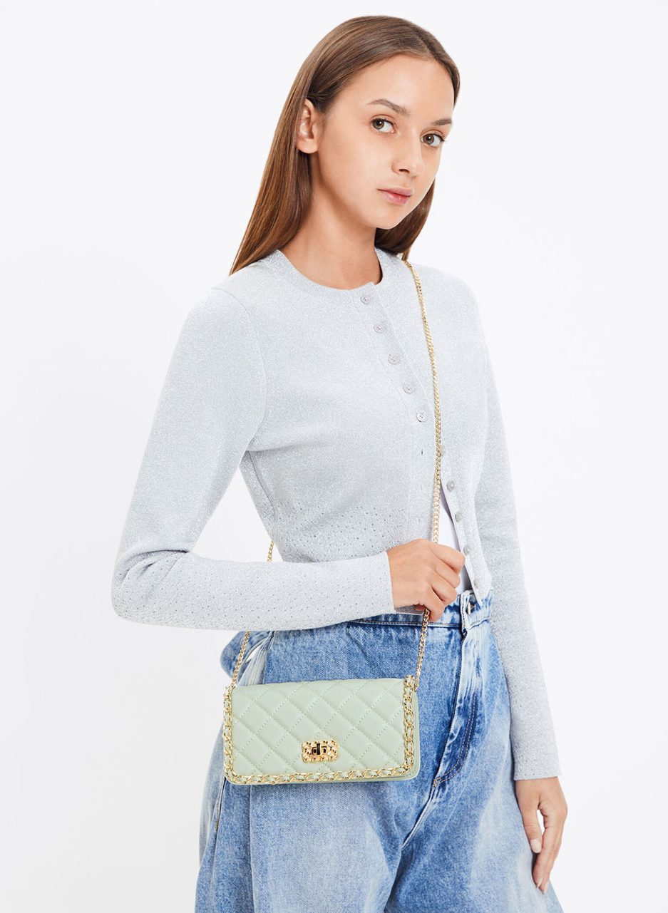 Micaela Quilted Long Wallet - Green - 图片 4