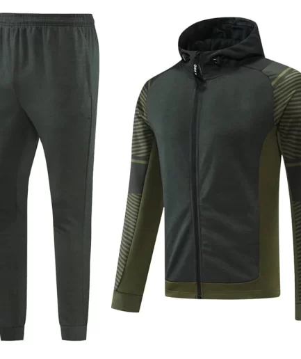 Dark Green Training Tracksuit Set - Style A (S-2XL)