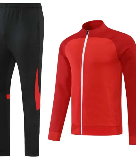 Bright Red Training Tracksuit Set - Style A (S-2XL)