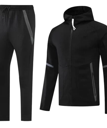 Black Training Tracksuit Set - Style A (S-2XL)