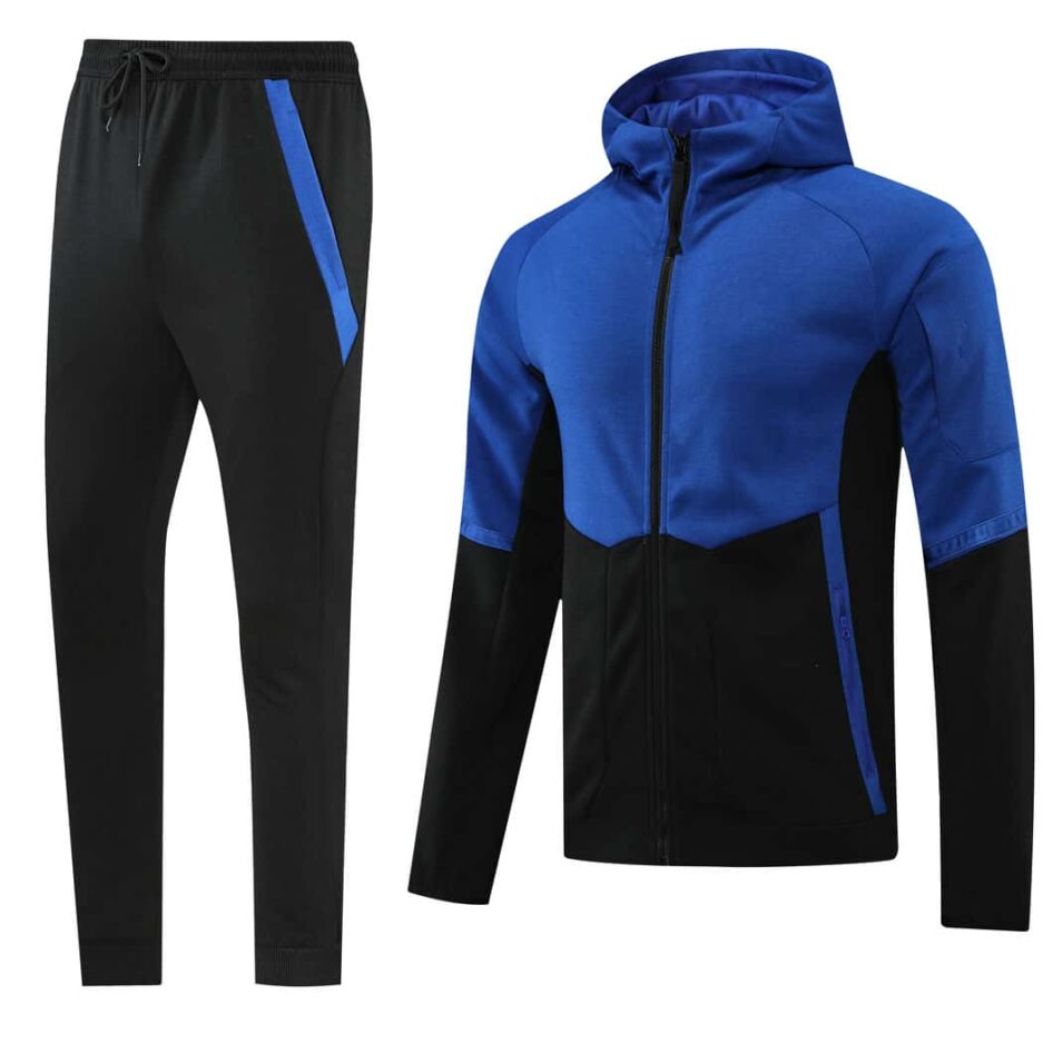 Black & Blue Training Tracksuit Set - Style D (S-2XL)