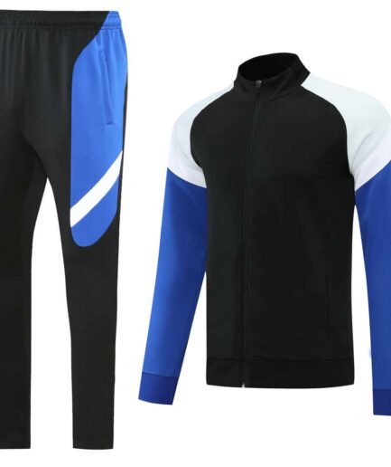 Black & Blue Training Tracksuit Set - Style C (S-2XL)