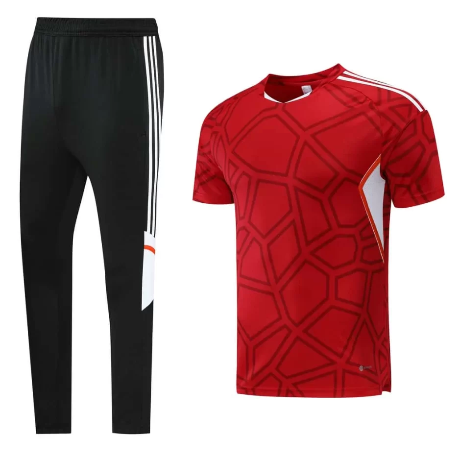 Red Training Tracksuit Set - Style A (S-2XL)