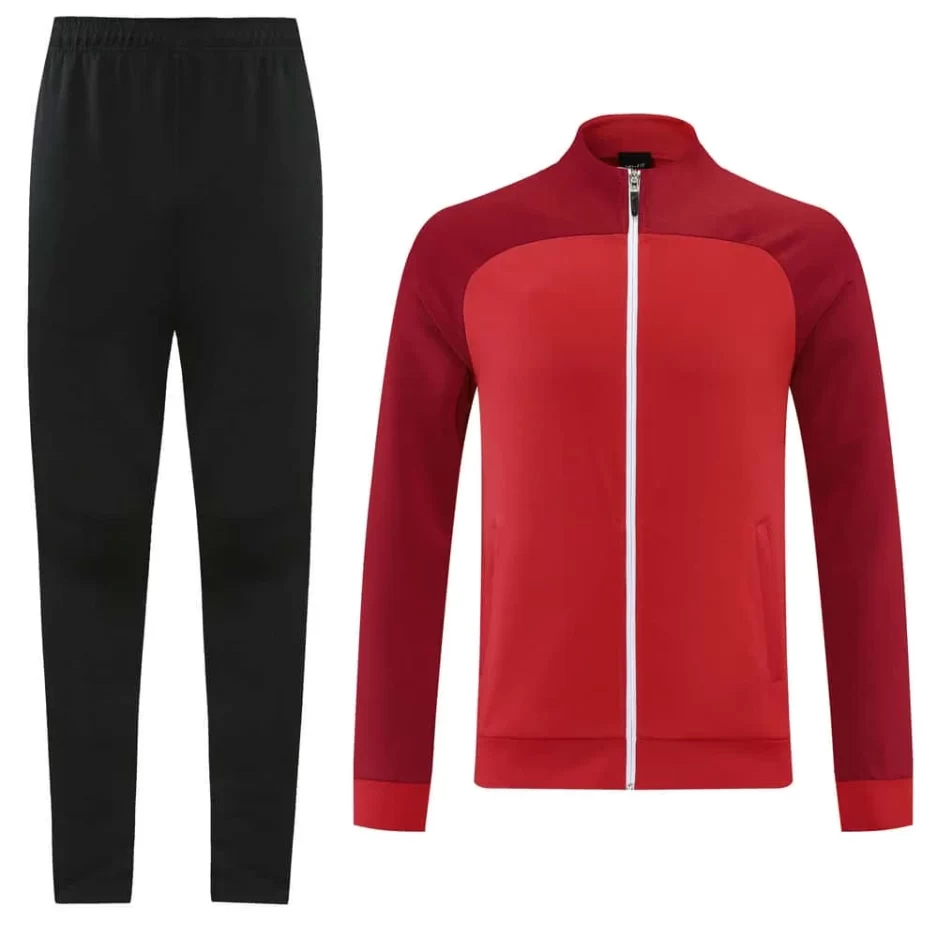 Maroon Training Tracksuit Set - Style B (S-2XL) - 图片 7