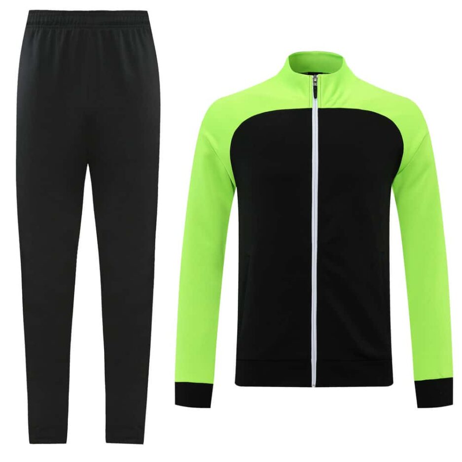 Black & Green Training Tracksuit Set - Style D (S-2XL) - 图片 4