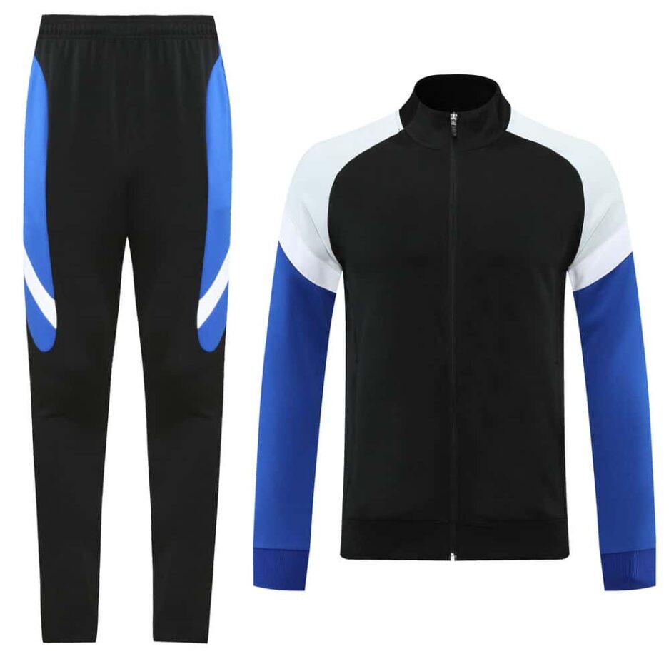 Black & Blue Training Tracksuit Set - Style C (S-2XL) - 图片 7