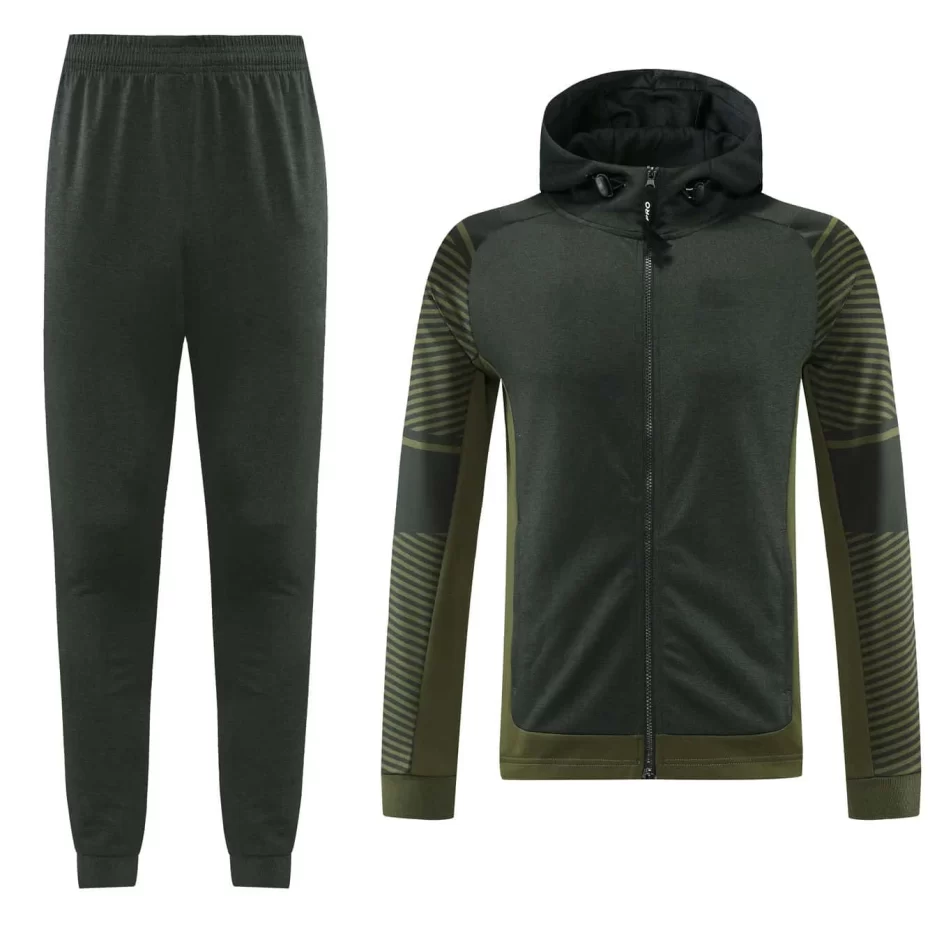Dark Green Training Tracksuit Set - Style A (S-2XL) - 图片 8