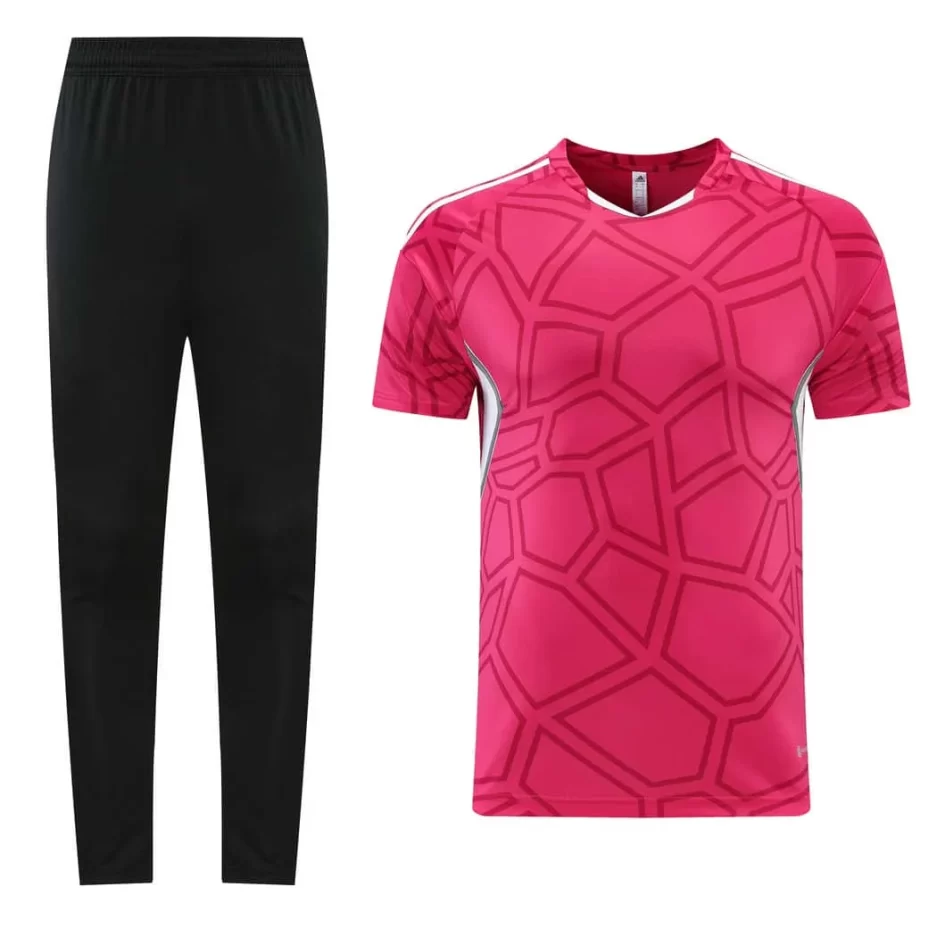 Rose Pink Training Tracksuit Set - Style A (S-2XL) - 图片 8